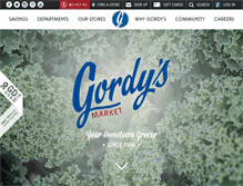 Tablet Screenshot of gordys.com